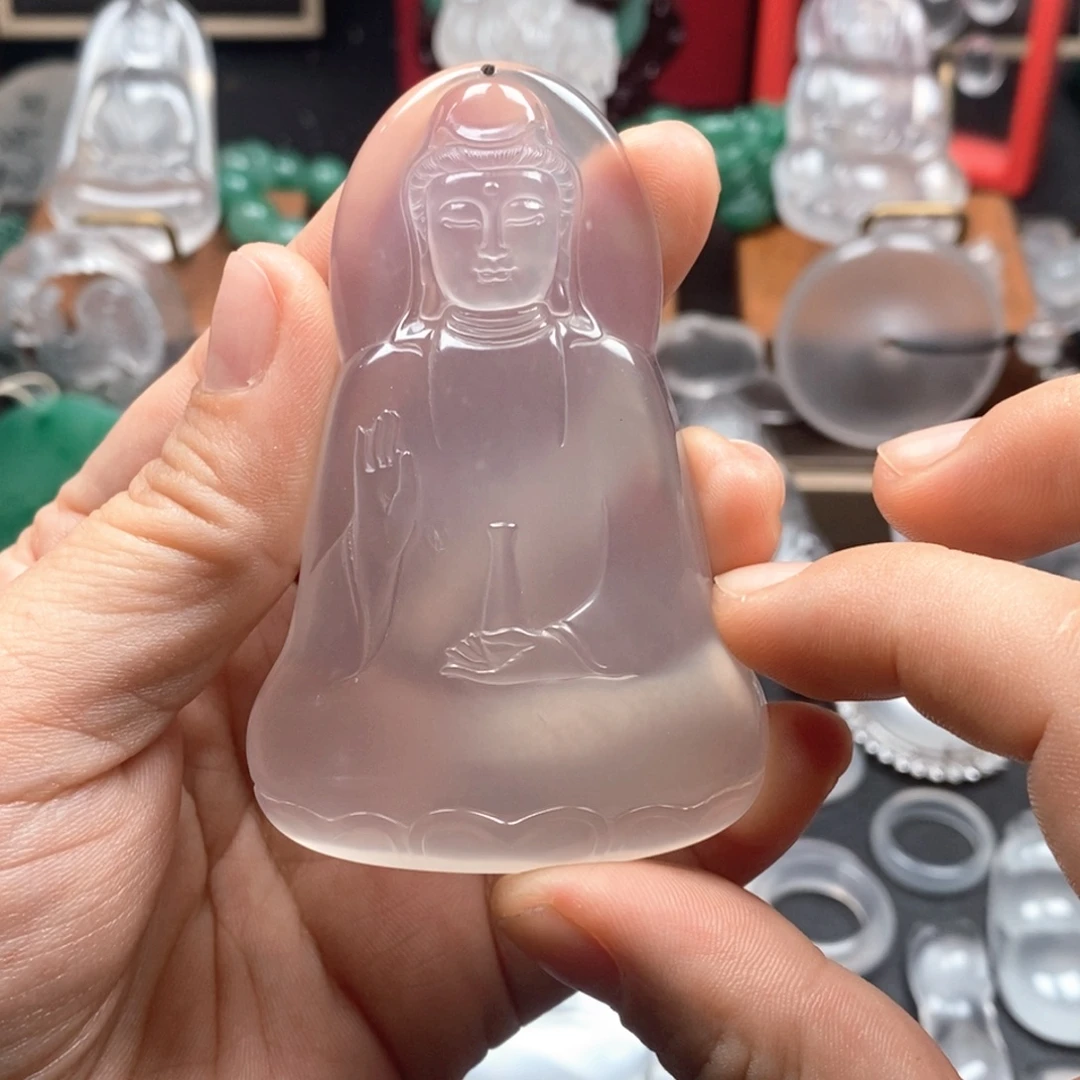 江***育颈饰未镶嵌石英质玉