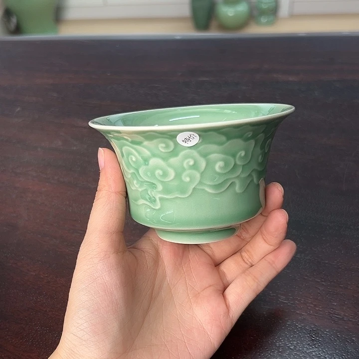 龙泉云间青瓷小米茶器
