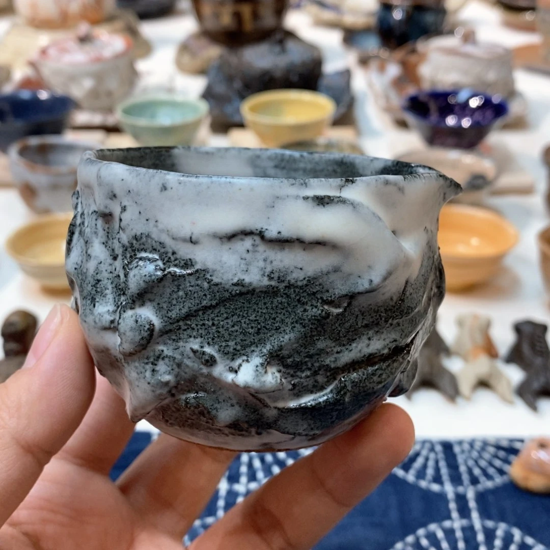 柴烧侘寂粗陶茶具