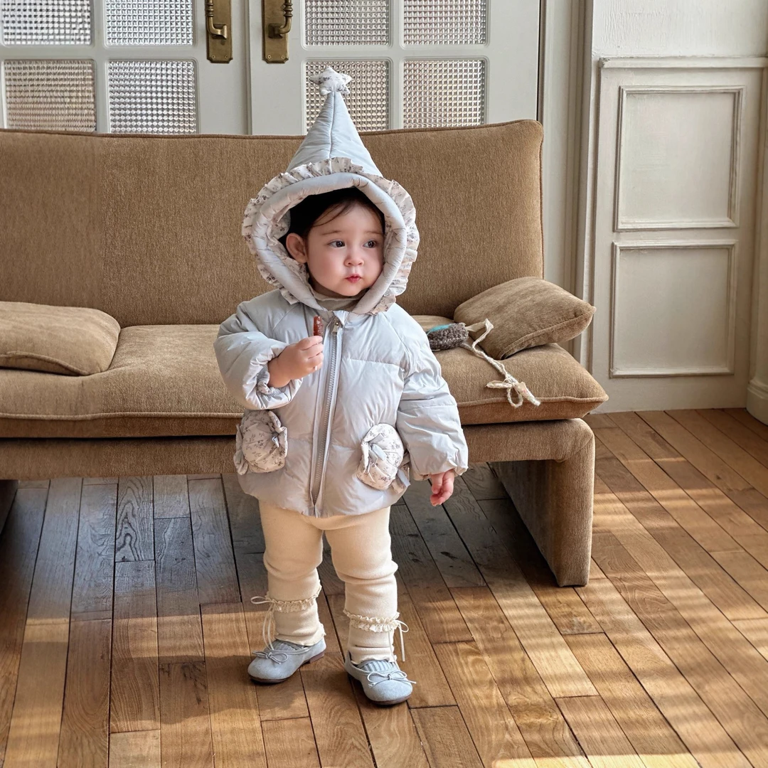 女童羽绒服2025冬季新款女童婴幼儿女宝宝90白鸭绒鸭子羽绒服外套