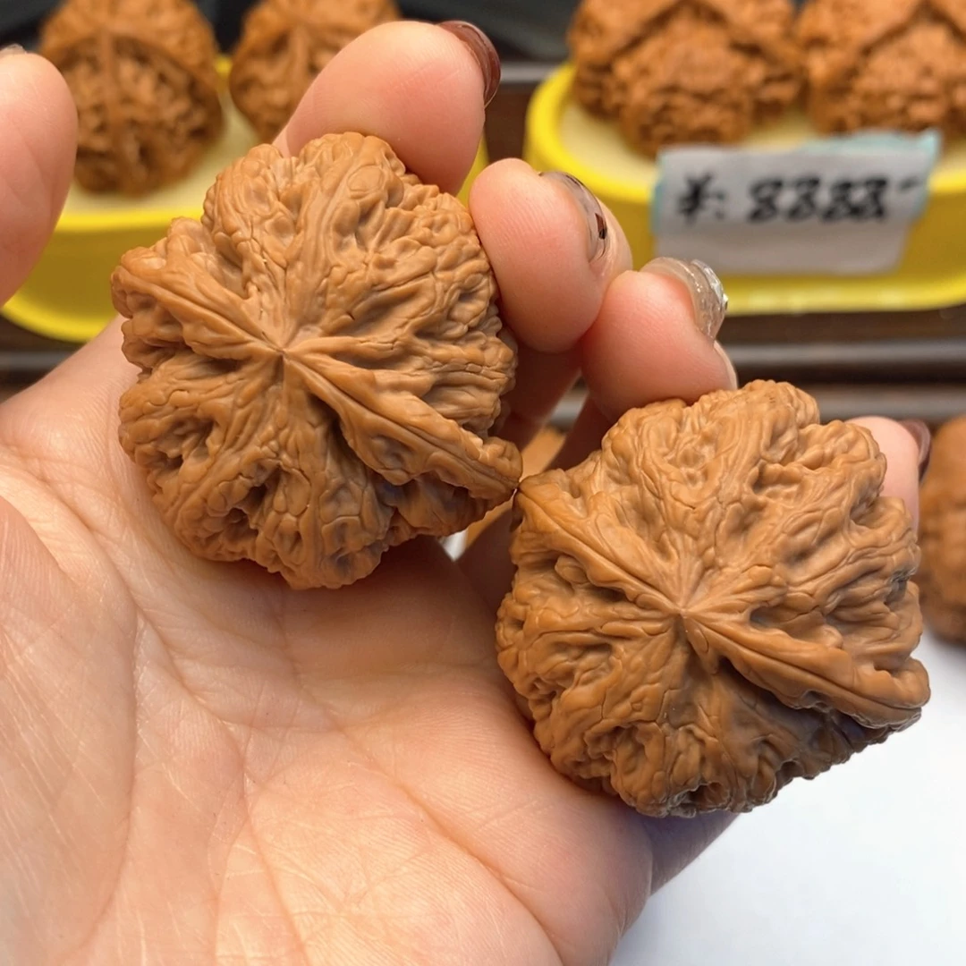 文玩核桃把件42尺全品平谷粗筋