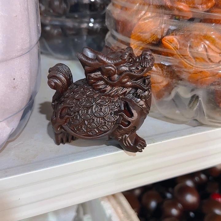 木黑檀木12金钱龙一只