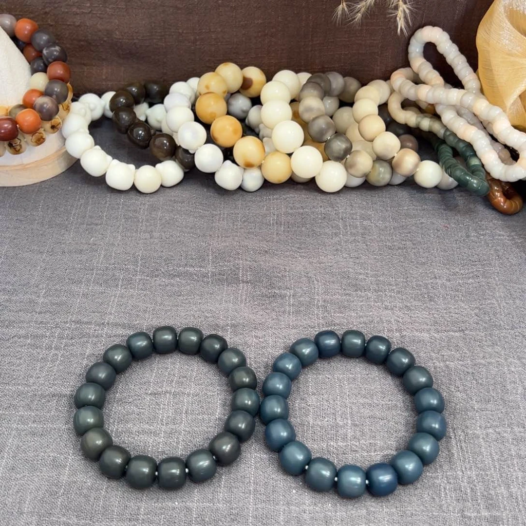 菩提根/象牙果吊坠蓝莓14微瑕备注深或蓝