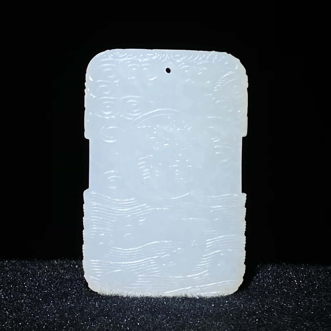 臻藏（8a）和田玉玉牌挂件2501100133