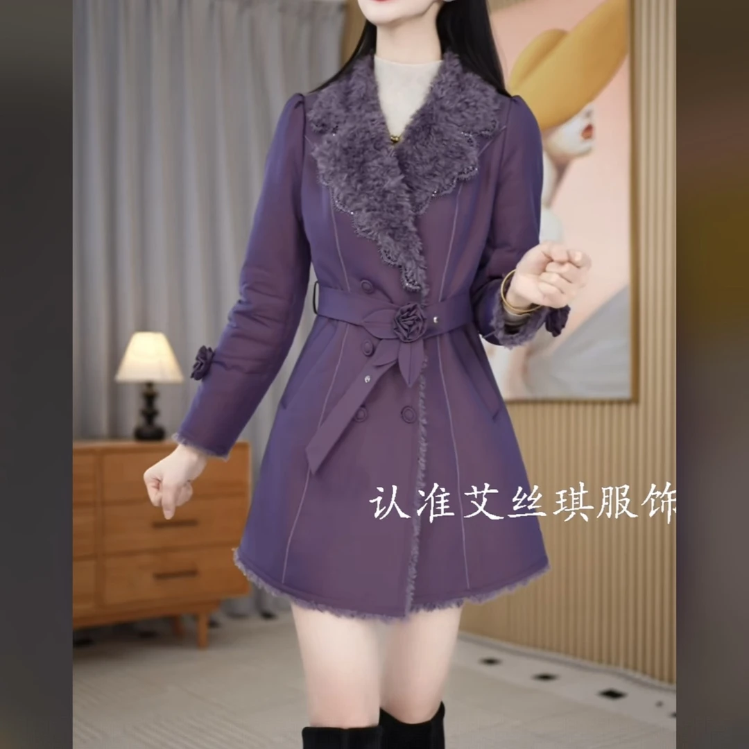 【外套】2025冬季新款洋气时尚气质优雅高级感气质减龄遮肉女士外套