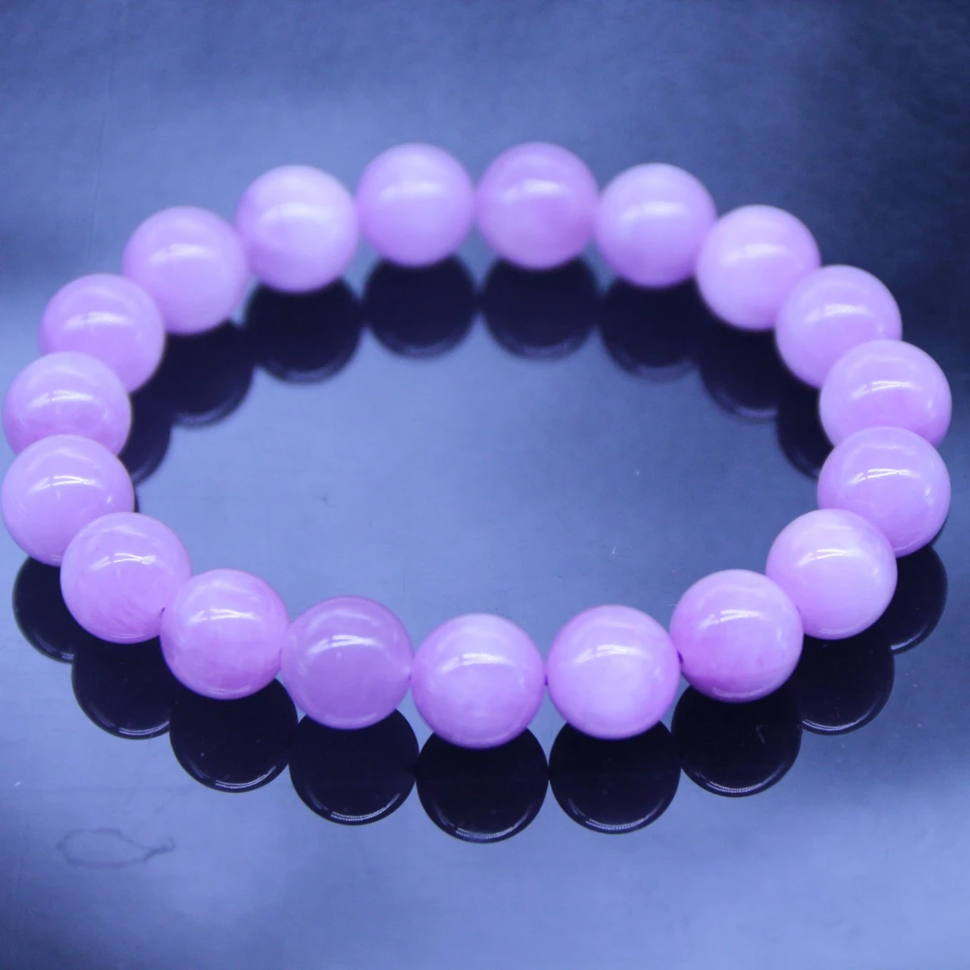 天然紫锂辉锂辉石手链多样性发其一