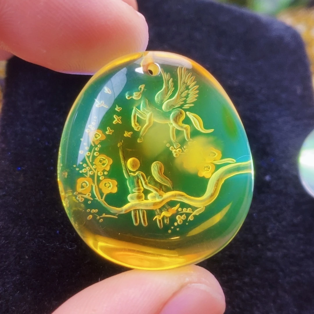 【闪购商品】未镶嵌吊坠(不含链)金珀