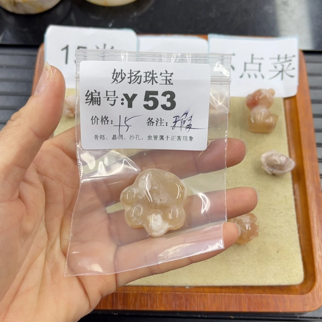 硅化珊瑚（珊瑚玉）瑕未镶嵌我****字