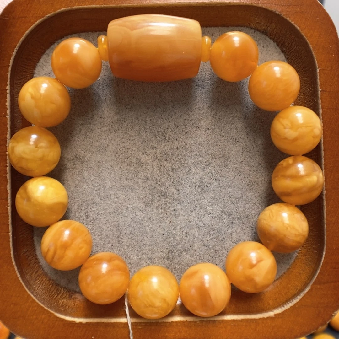 未镶嵌蜜蜡手串蜜蜡手串