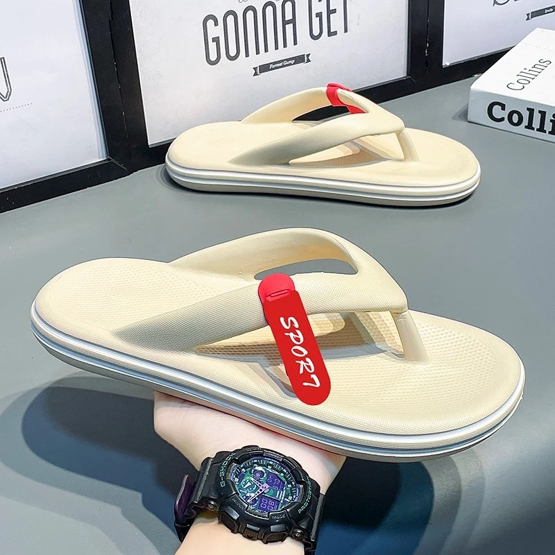 奥美普西比人字拖男夏季外穿防滑防臭耐磨夹脚拖鞋沙滩休闲凉拖鞋