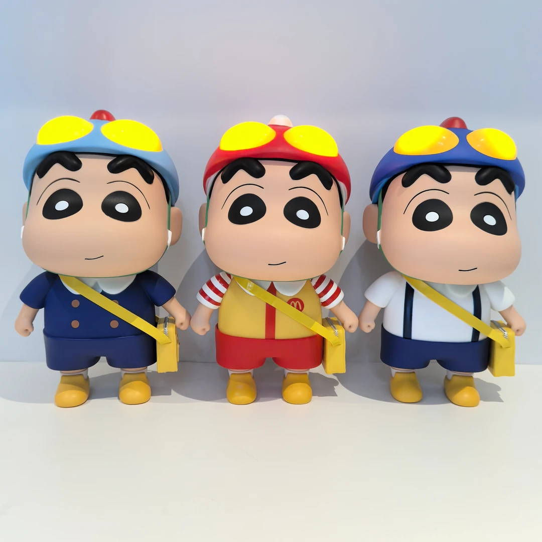 蜡笔小新发光校服小新电视柜潮玩手办大号礼物蜡笔小新办公室摆件