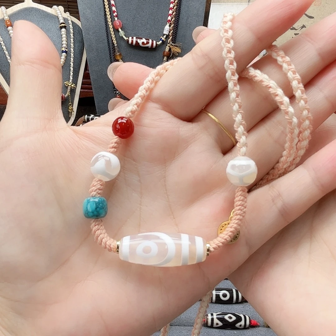 玛瑙/玉髓合金颈饰
