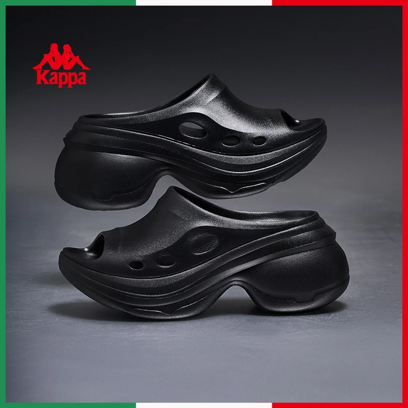 Kappa/卡帕【甜甜圈】凉鞋夏季轻便舒适女鞋百搭厚底增高沙滩鞋09CJ