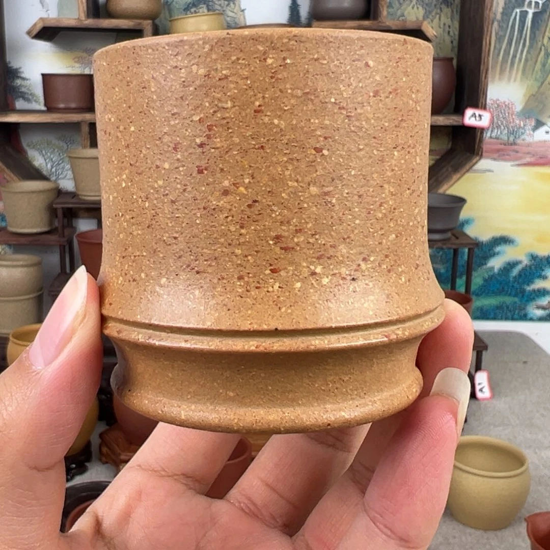 紫砂茶杯拙器甄选，纯原本矿。