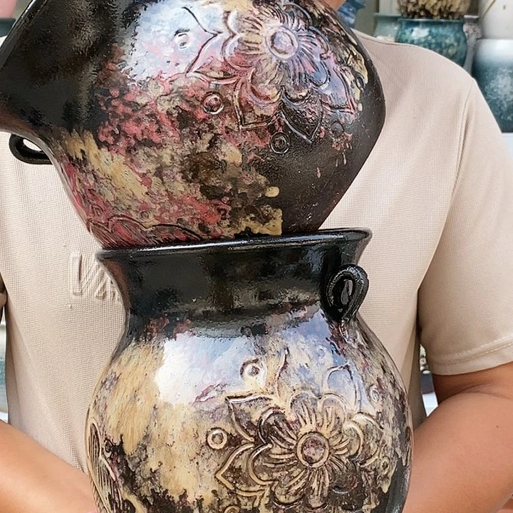 紫砂花盆口18高21福利