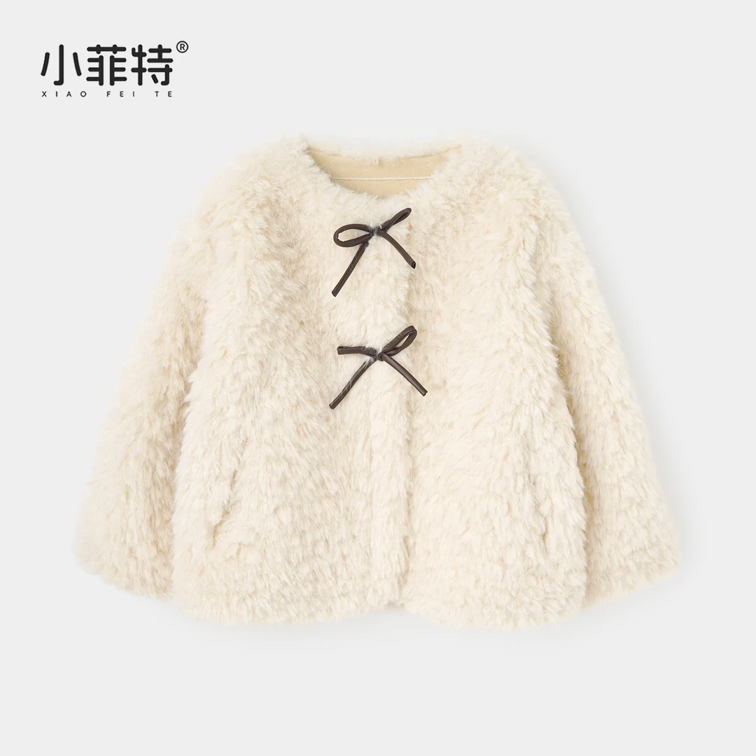 小菲特女童秋冬装新款加厚绒毛外套中大童儿童休闲上衣BGYD56159