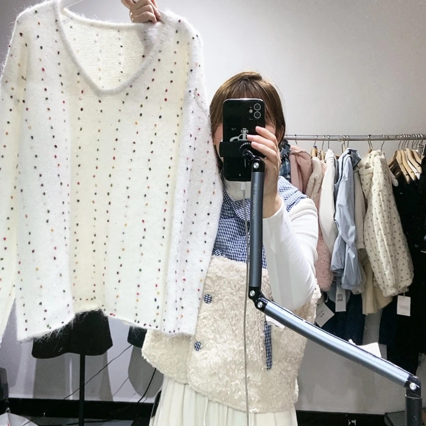【闪购商品】米白套头