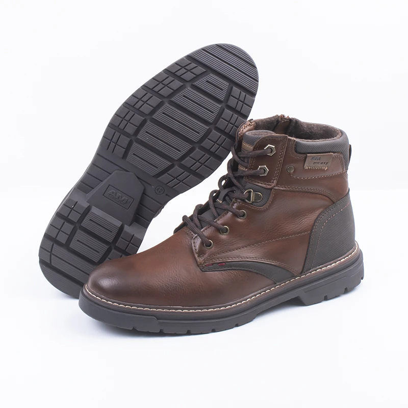 3012 超值好货！秋冬季外贸尾货高帮防滑耐磨通勤户外工装马丁靴男