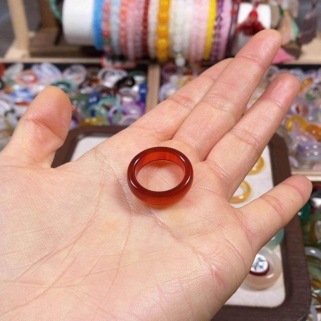 玛瑙/玉髓戒指未镶嵌风**?