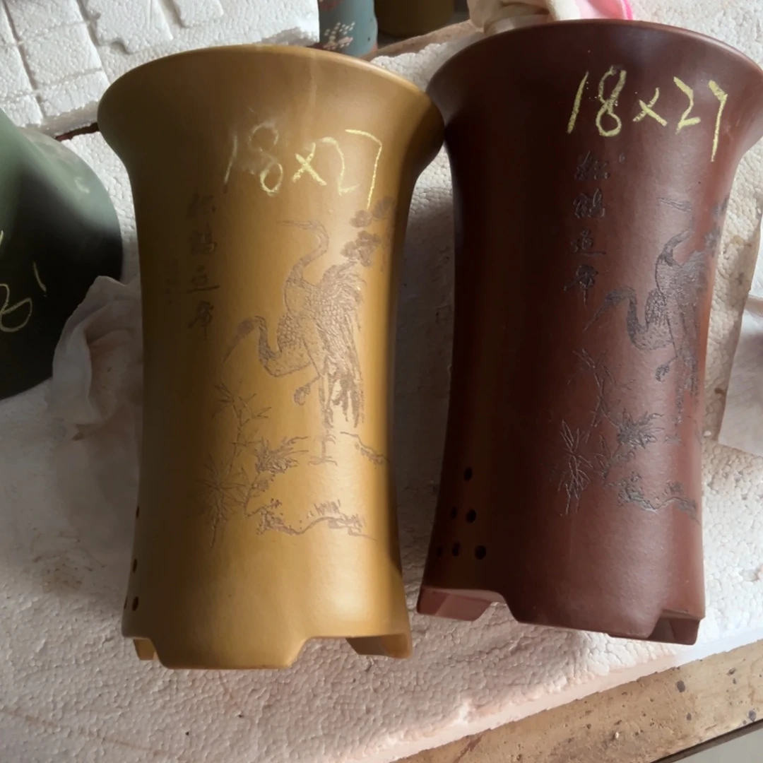 宜兴川阁紫砂花盆