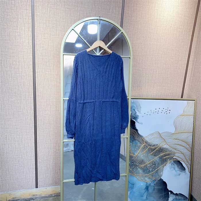 WW253蓝色孕妇裙子100-140