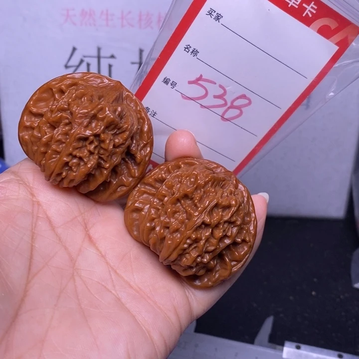 把件文玩核桃538，44四座楼