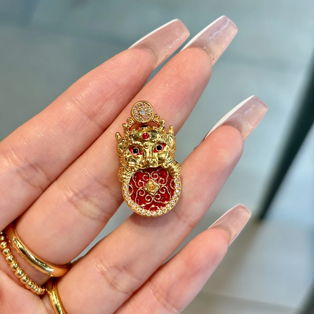 【阿雅专属】18k金黑玛瑙貔貅吊坠