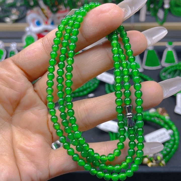 翡翠未镶嵌颈饰项链4