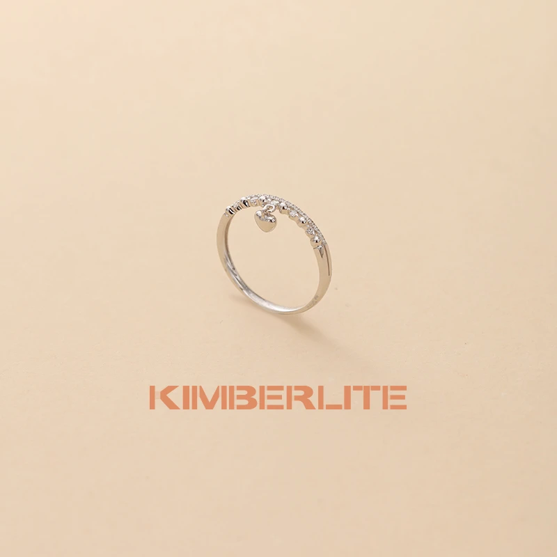 【18K金戒指】金伯利钻石「甜心公主」镶嵌天然钻石群镶轻奢简约设计