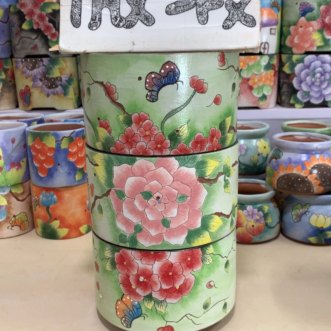 7****福利瑕疵，花盆，手绘