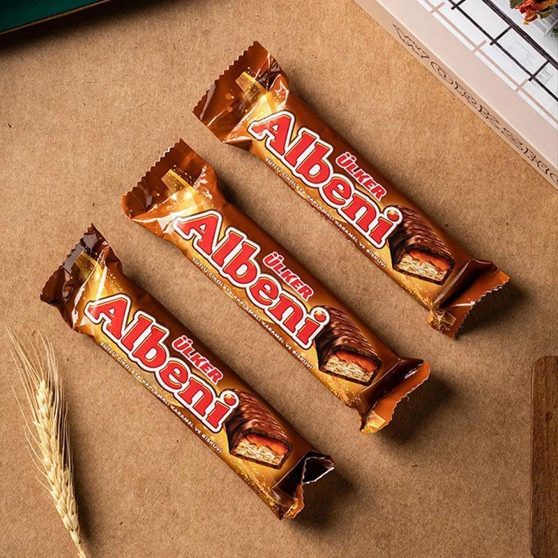 土耳其进口优客牌ulker 阿乐巴尼albeni营养牛奶夹心巧克力31克