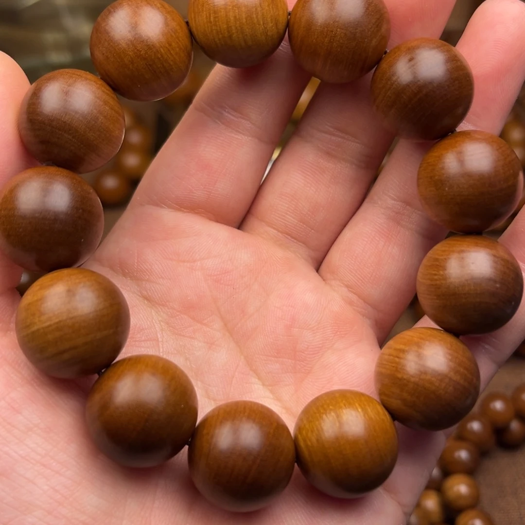 檀香木老山檀18圆珠单圈