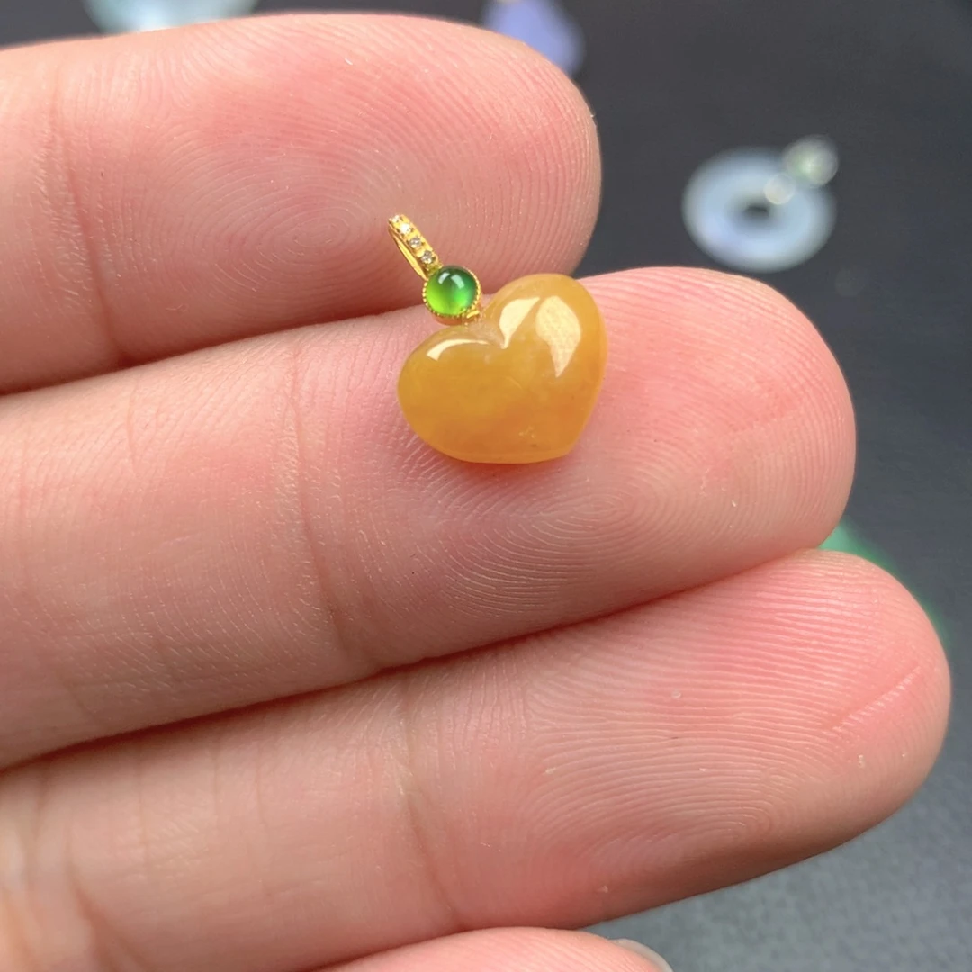 【闪购商品】颈饰18K金镶嵌翡翠翡翠