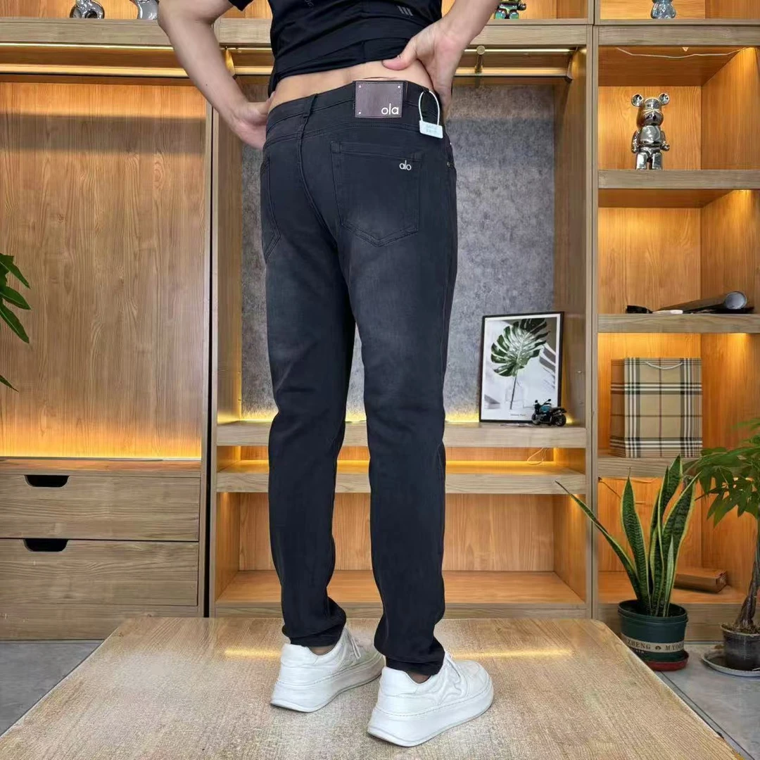 新款轻奢欧货男士春秋修身黑牛高弹牛仔裤男款爆款2025新款
