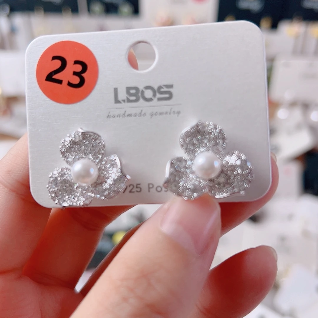 琉璃纯铜合金耳环的