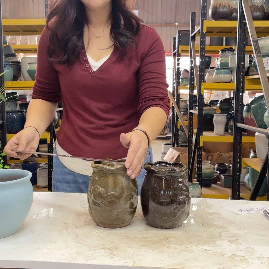 10.15 宜兴紫砂粗陶花盆