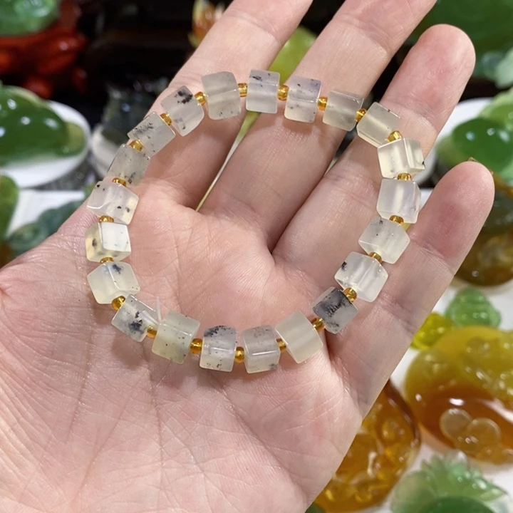 未镶嵌岫玉手串手链