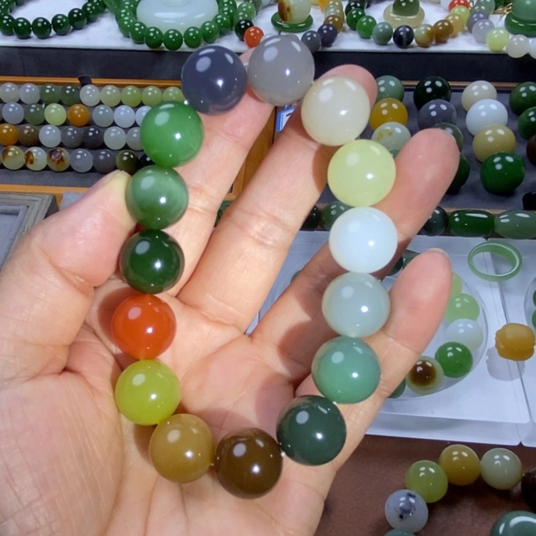 和田玉散珠卡14多宝