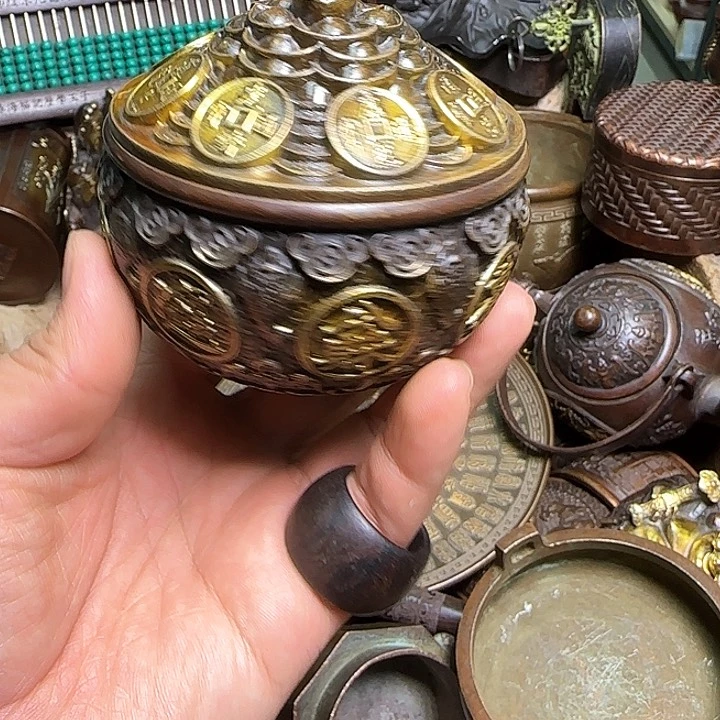 铜器办公室茶室摆件