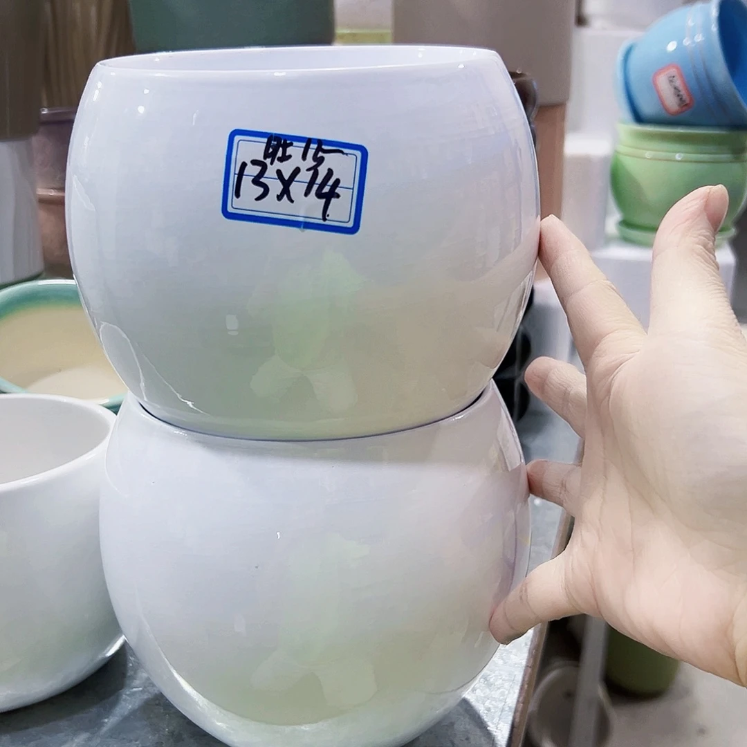 外贸尾单陶瓷花盆凑单10米包邮