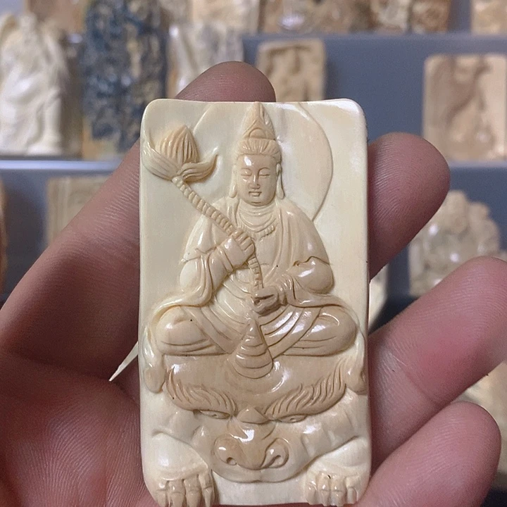 9**1天然猛犸牙雕刻不退换