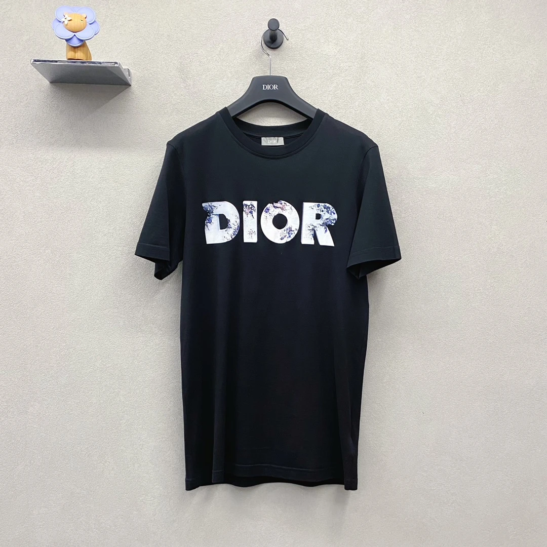 99新 DIOR/迪奥 3D印花黑色短袖/尺码s/SH002914