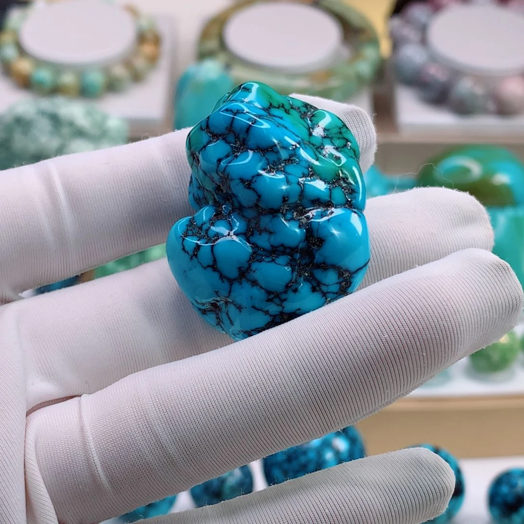 未镶嵌绿松石珠宝奇石