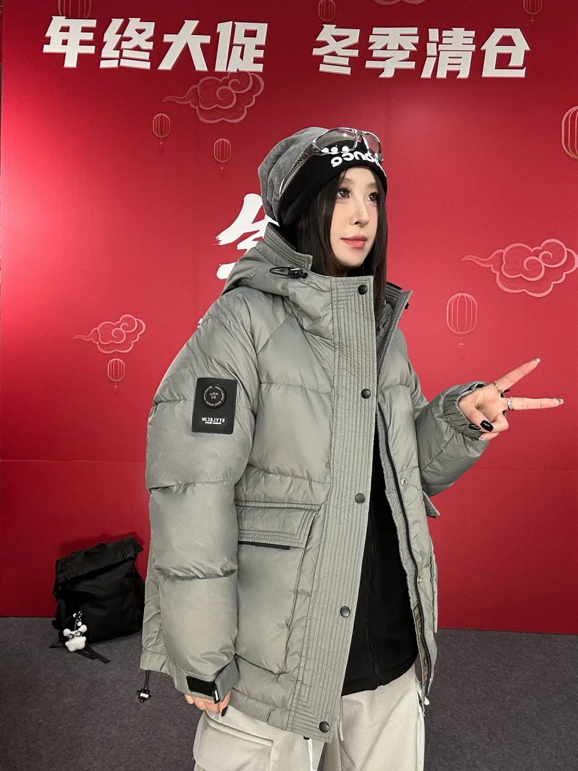 保暖连帽厚款棉衣棉服时尚防刮加厚轻薄宽松秋冬防风80003