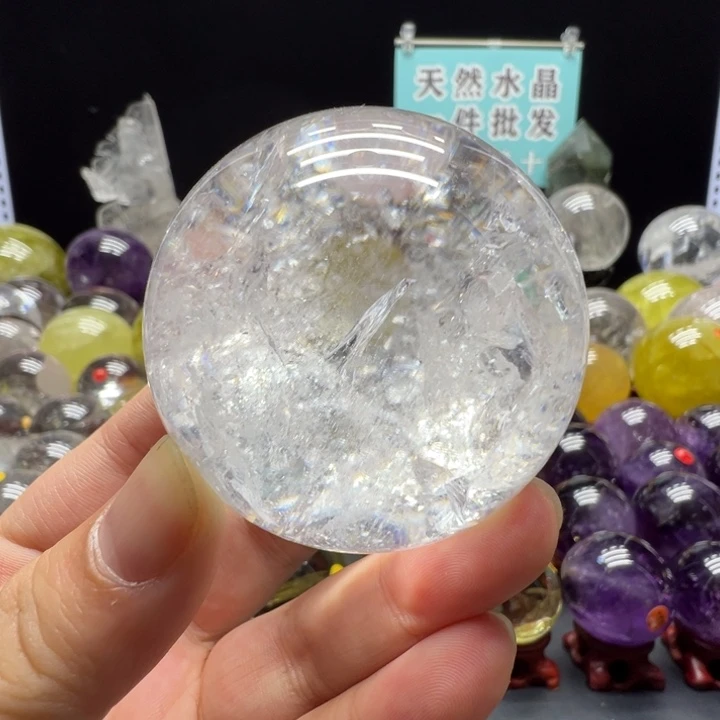 水晶珠宝半成品未镶嵌5.3cmH1209XJ