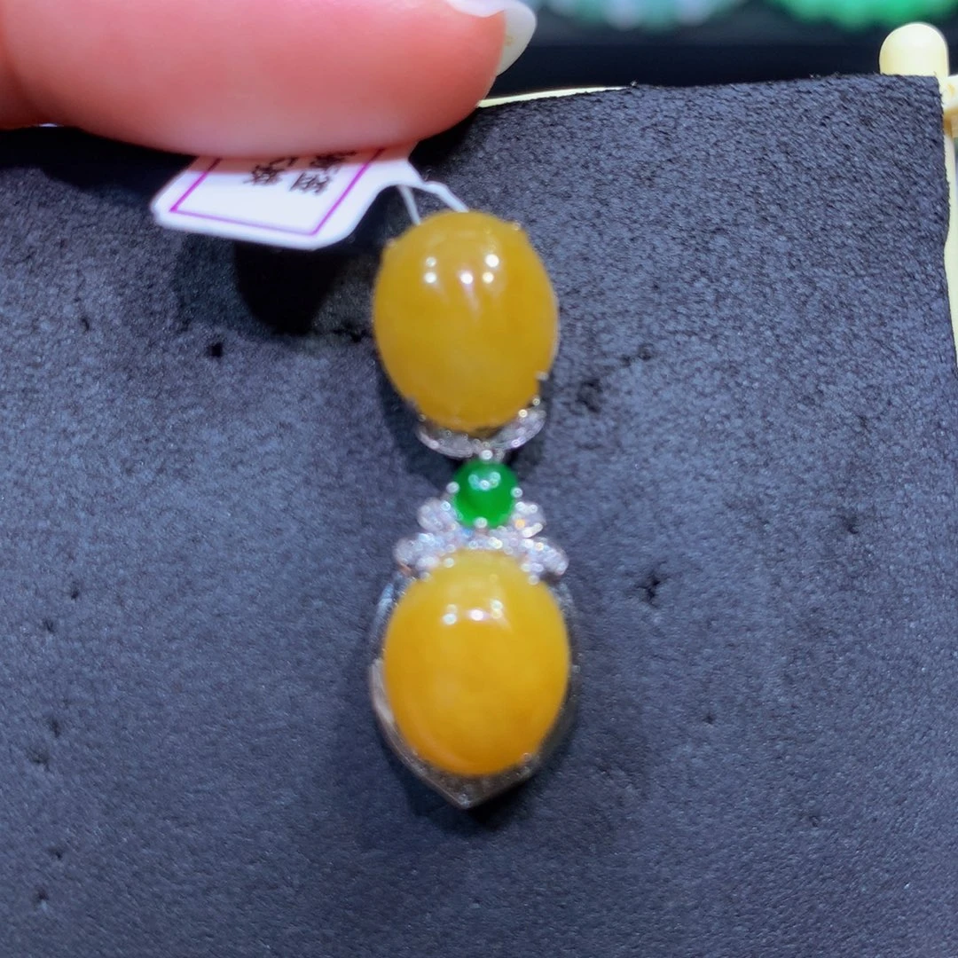 翡翠18K金镶嵌手链翡翠