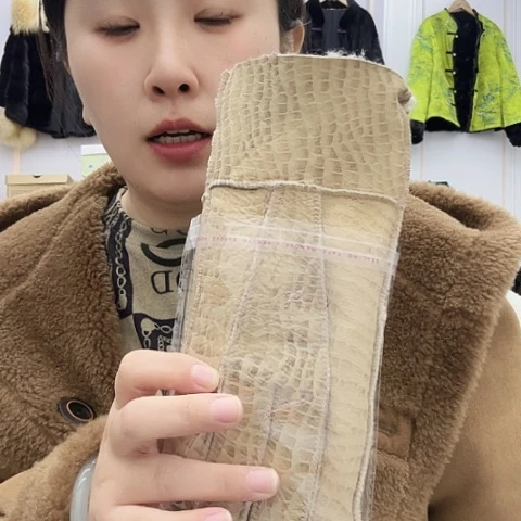 氨纶皮毛一体手套五指