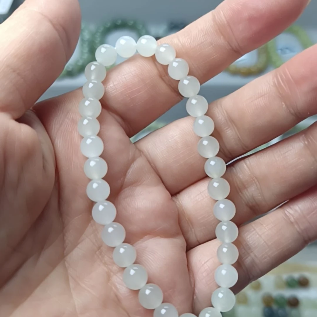 手链未镶嵌和田玉（糖玉）