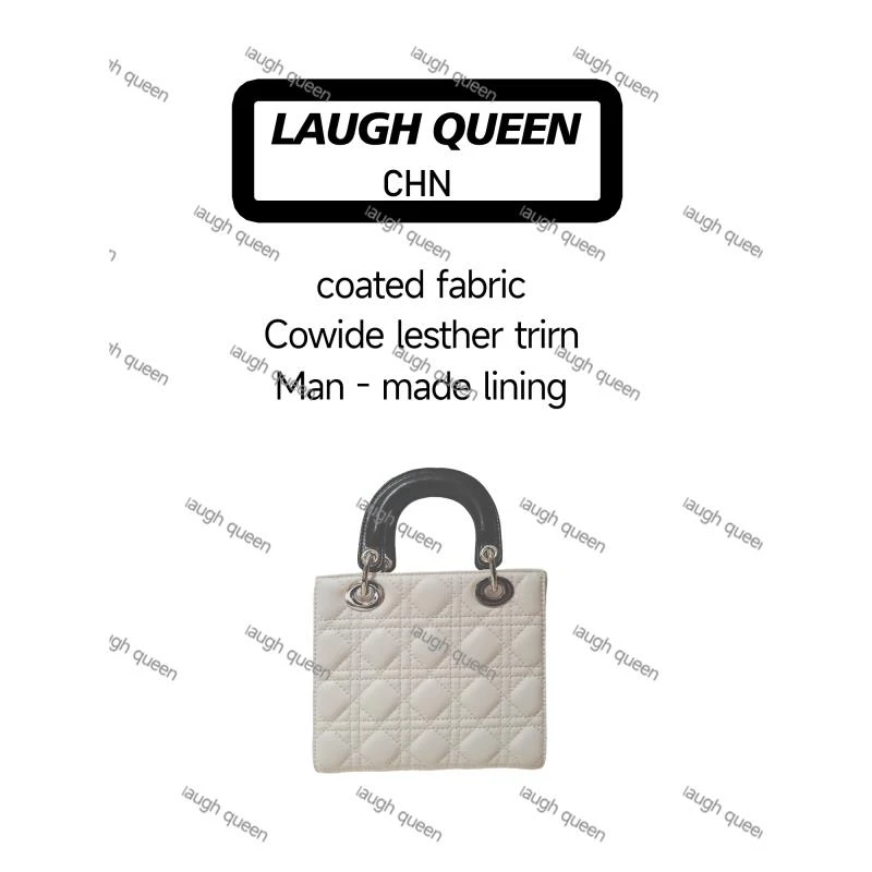 Laugh Queen手工打造真皮女士包 10914 黑白色