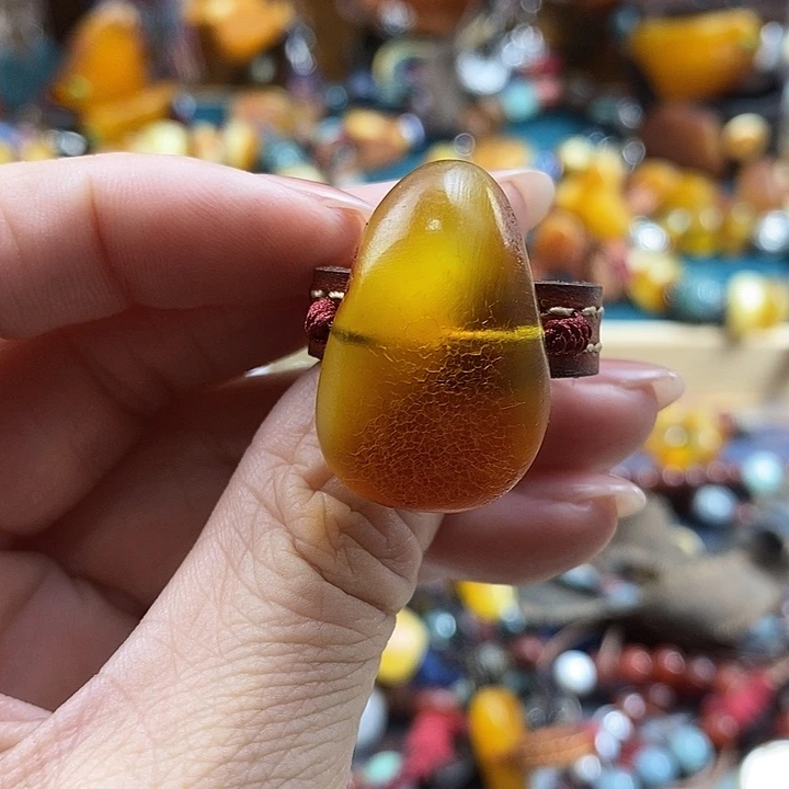 蜜蜡未镶嵌戒指戒指